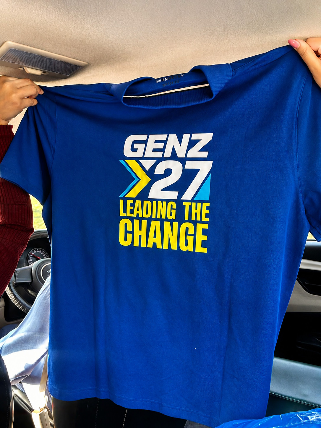 GenZ'27 "Leading the Change" campaign t-shirt